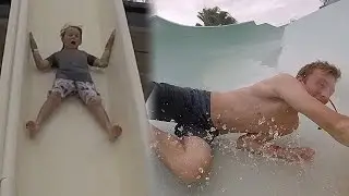 CRAZY KID AT WATER PARK!