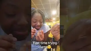 First time trying clams😕🤮