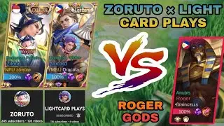 I Meet Lightcard Plays in Rank Game! | Zoruto &times; Lightcard Plays VS. Roger God | Who Will Win? ~ MLBB