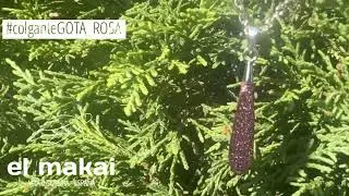 COLGANTE GOTA ROSA de alta bisuter&iacute;a. Producci&oacute;n limitada