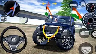 Modified Mahindra Thar Car Games: Indian Black Cars (Gadi Wala Game) -Car Game Android Gameplay 2026