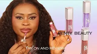 Fenty Beauty Gloss Bomb Oil Luminizing Lip Oil &lsquo;N Gloss Try On + Review!