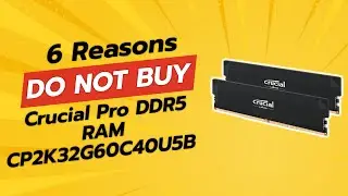 Crucial Pro DDR5 RAM CP2K32G60C40U5B | 6 причин НЕ покупать ⚡🚫