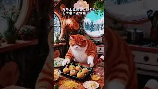 Ep4||Orange cat cooking recipes #sorts #viral # trending#aicatcook #catcooking #funny #aianimal