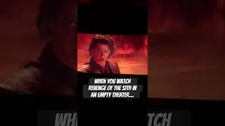 When you watch Revenge of the Sith in an empty theater&hellip;. #episodeiii #starwars ￼