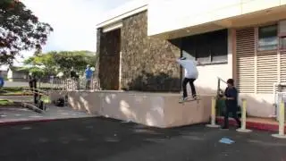 Micah Semonian : Nollie Bigspin C-hall ledge