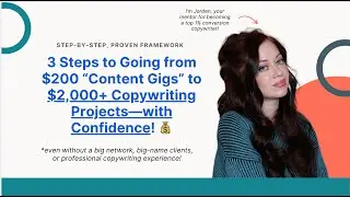 LIVE: 3 Steps to Going from $200 to $2,000+ Copywriting Projects 💰 (2026 Guide!)