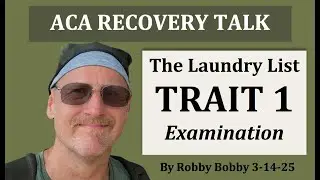ACA RECOVERY TALK:  Trait 1 of The Laundry List.  (We became isolated and afraid of authority... )