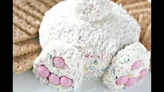 Bunny Butt Cheese Ball Easter Dessert | Emily Enchanted Recipes