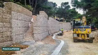Time-lapse of Maccaferri Terramesh System installation