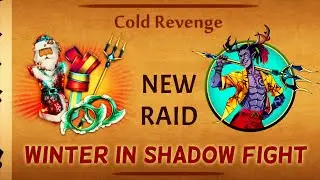 Shadow Fight 2. Cold Revenge Event Review. Beating Freeze Junior Raid in SANTA CLAUSE MASK!