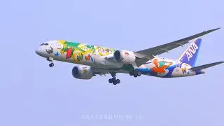 KEREN! Pesawat Motif Pokemon Dari Jepang Datang Ke Jakarta | All Nippon Airways Pikachu Jet