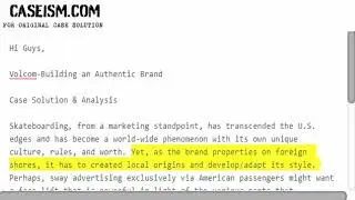 Volcom-Building an Authentic Brand Case Solution & Analysis Caseism.com