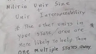 Militia Unit Size And Unit Interoperability