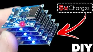 Super Charger With 5&times; TP4056 / DIY Fast Charger at Home / Now Hacked