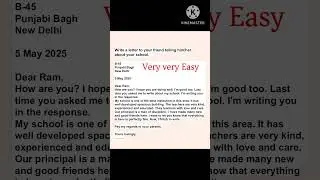 Letter to friend telling about school. #trending #english #letterwriting #viralshorts