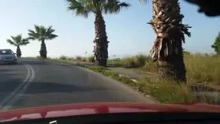 Driving through Monte Smith in Rhodes