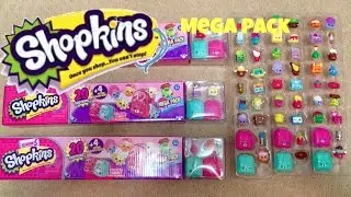 Season five Shopkins mega pack part three blind bag Petkin toy unboxing