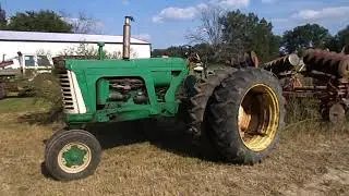 Oliver 770 1550 Топливные фильтры Сдвоенная ходовая часть и кукурузная насадка и куча работы!