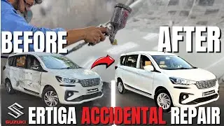 Maruti Ertiga Accident Car Repair &ndash; Step-by-Step Body Work & Painting
