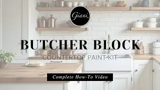 Руководство по набору для покраски столешниц Giani&reg; Butcher Block с верхним слоем из эпоксидной с...