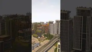 Красивый город В Майнкрафте 🏙 #shorts #minecraftshorts #minecraftbuilding #minecraft #building #city