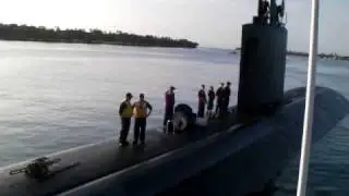 Approach to the USS Santa Fe