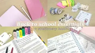 Back to *online* school essentials + stationery haul (from shopee and lazada)