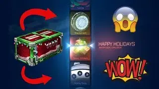 *INSANE* CHRISTMAS CRATE OPENING IN ROCKET LEAGUE!! SECRET SANTA CRATE OPENING!!