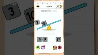 Brain Test All Star Level 38 Answer | Balance the seesaw