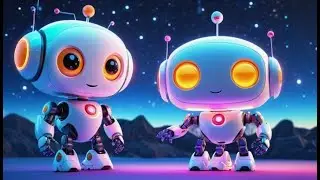 Two Little Robots Tell the Time | Learn Time for Kids | Nursery Rhymes and Baby Songs