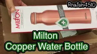 MILTON COPPERAS 1000 COPPER WATER BOTTLE Unboxing & Review by Aarna jain