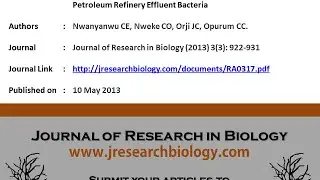 Phenol and Heavy Metal Tolerance Among Petroleum Refinery Effluent Bacteria