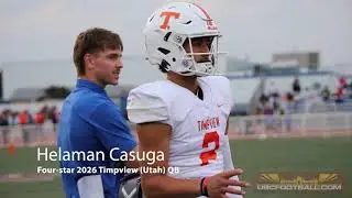 Isolation highlights of 4-star 2026 Timpview (Utah) QB Helaman Casuga against Los Alamitos (Calif.)