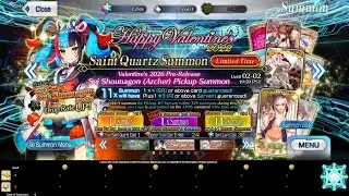 Fate/Grand Order - Valentine's 2026 Pre-release Manannan (Bazett) & Sei Shounagon Pickup Summons