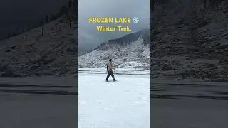 Frozen Kareri Lake ❄️ | Winter Trek in Himachal Pradesh #snowfall #travelvlog