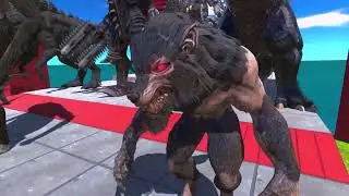 Dark Monster War! Dark Godzilla & KongVS Red Fire Lava Godzilla Team| Animal Revolt Battle Simulator