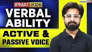 IPMAT 2026 Verbal Ability | IPMAT VARC Active and Passive Voice | IPMAT Preparation | By Shahbaz Sir