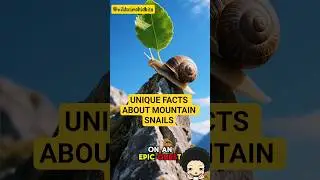 Surprising Fun Facts About Mountain Snails! 🐌⛰️ #shorts #MountainSnail #animalfacts