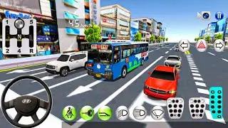 Blue Bus in a Big City! 3D Driving Class #15 - Android Gameplay