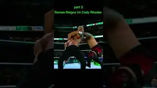Roman Reigns Vs Cody Rhodes match highlights #wrestling #highlights #shorts