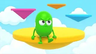 Fall Guys Wobbly Bean se cae del tobog&aacute;n | Canciones Infantiles y Rimas para Ni&ntilde;os