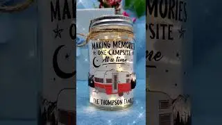 Making Memories One Campsite At A Time | Personalized Photo Mason Jar Light