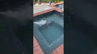 Filling up pool after plaster finish