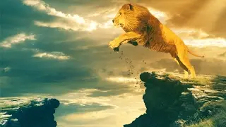 jumping Lion Photoshop Manipulation Tutorial