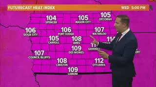 Iowa weather update: Extreme heat and humidity continues as kids head back to school