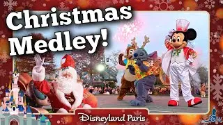[Disneyland Paris] CHRISTMAS Parade Showstop at CENTRAL PLAZA! 🎶🎄 (4K)