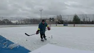 ICE HOCKEY JAMES DAVID MA'S PATENT TURN CUT STICK HANDLE, SUDDEN GOALIE DUPE RIGHT CUTIN