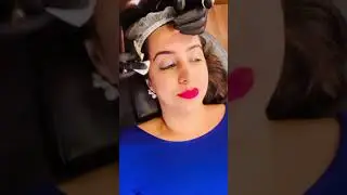 Microblading at Zorains Studio and Academy for Actress Sanjjana Galrani