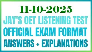 OET READING TEST 11.10.2024 #oet #oetexam #oetnursing #oetlisteningtest